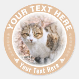 PEGATINA REDONDA 猫
