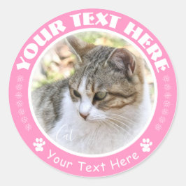 PEGATINA REDONDA 猫 ラ ウ ド ル