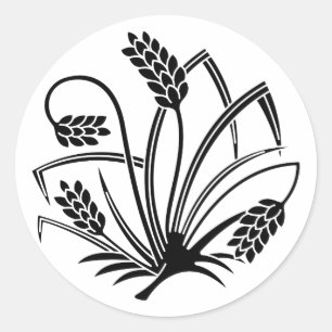 PEGATINA REDONDA 稲蝶