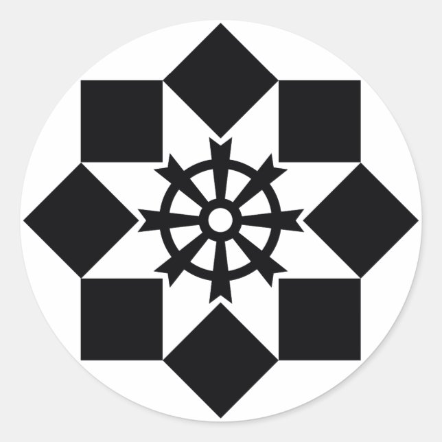 PEGATINA REDONDA 高柳風車 (Anverso)