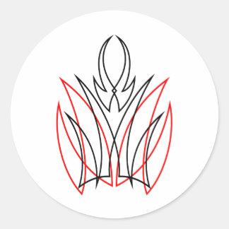 Pegatina Redonda 0001 Pinstripe