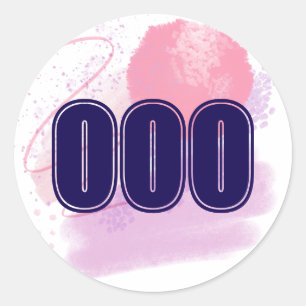 Pegatina Redonda 000 Ángel Número de Espíritu Imito Alta Vibe