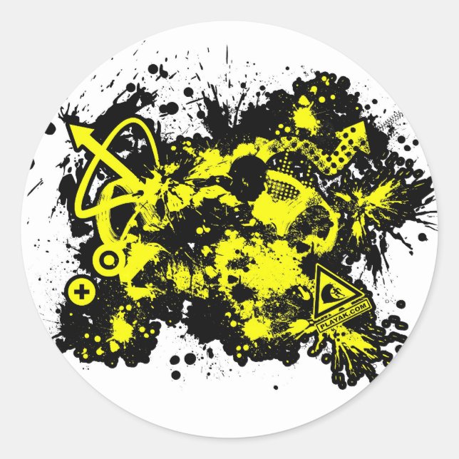 Pegatina Redonda 02 Diseño 1 (Anverso)