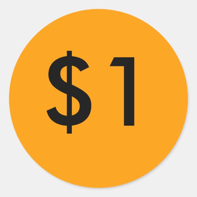 PEGATINA REDONDA $1 (Anverso)