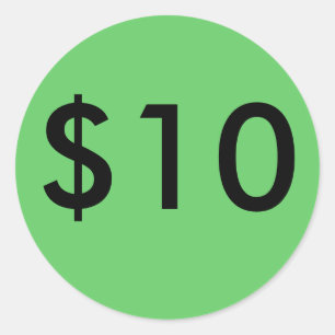 PEGATINA REDONDA $10