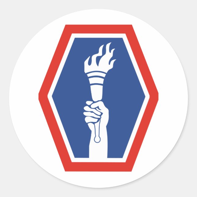 Pegatina Redonda 100.ª BN 442ª Infantería (Anverso)