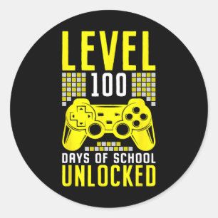 Pegatina Redonda 100 días de maestría en videojuegos