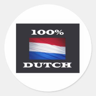 Pegatina Redonda 100% dUTCH