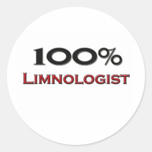 Pegatina Redonda 100% Limnólogo