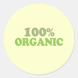Pegatina Redonda 100% orgánico