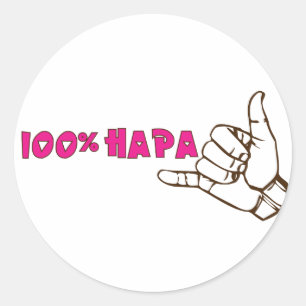 Pegatina Redonda 100% Pegatinas de Hapa
