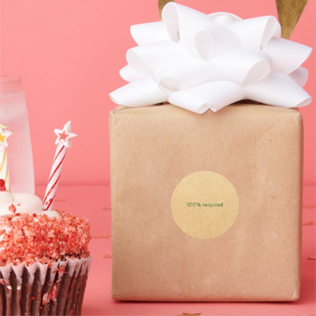 Pegatina Redonda 100% reciclado (Fiesta)