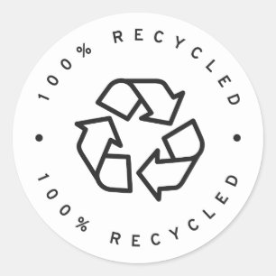 Pegatina Redonda 100% reciclados