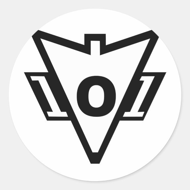 PEGATINA REDONDA 101.ª RECONDO (Anverso)