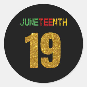 Pegatina Redonda 10 de junio Reina del Orgullo Melanin