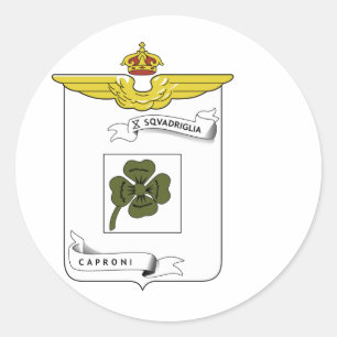 Pegatina Redonda 10a Squadriglia