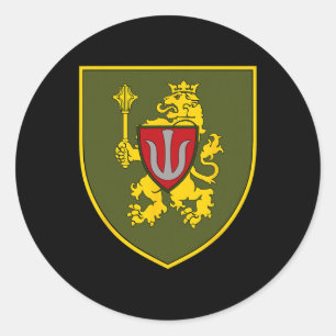 Pegatina Redonda 11º Cuerpo de Ejército (Ucrania) Militar ucraniano