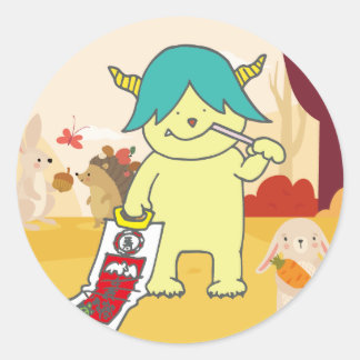 PEGATINA REDONDA 11月モンスターシール。