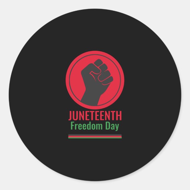 Pegatina Redonda 11 de junio Día de la Libertad (Anverso)