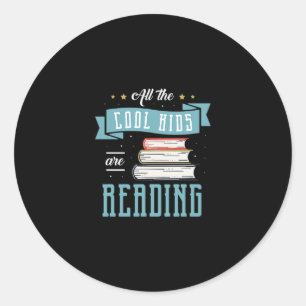 Pegatina Redonda 11.Todos Los Niños De Guay Están Leyendo