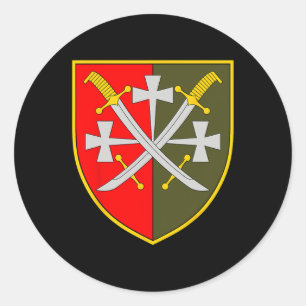 Pegatina Redonda 14º Cuerpo de Ejército (Ucrania) Militar ucraniano