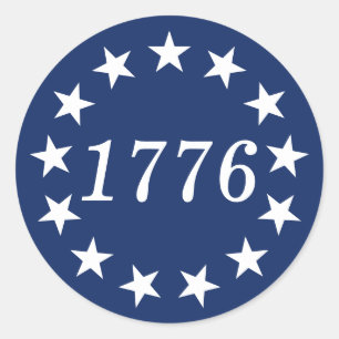 PEGATINA REDONDA 1776