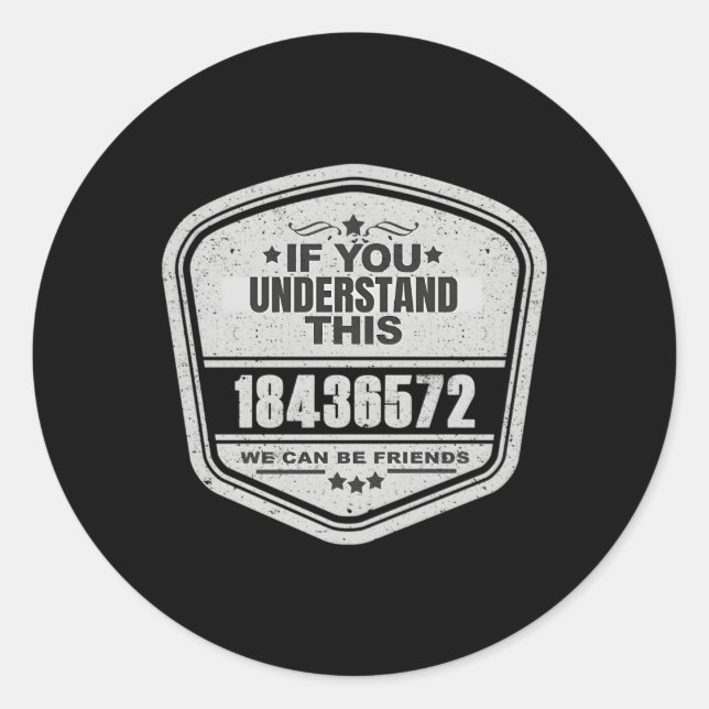 Pegatina Redonda 18436572 Impresionante Entusiasta de Auto de Orden (Anverso)