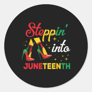 Pegatina Redonda 1865 Junio 1865 Reina negra Stronge Smart