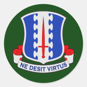 Pegatina Redonda 187o Regimiento de infantería DUI
