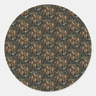 Pegatina Redonda 1890 El Viejo William Morris Las Temporadas
