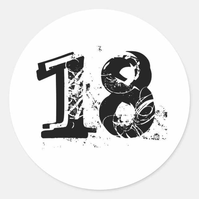 PEGATINA REDONDA 18.ª (Anverso)