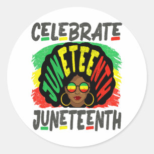 Pegatina Redonda 18 de junio celebró la historia negra del cabello 