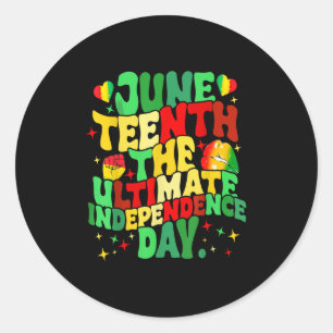 Pegatina Redonda 18 De Junio De 1865 El Último Día De La Independen