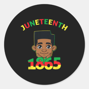 Pegatina Redonda 18 de junio de 1865 Guay Brown Skin King B