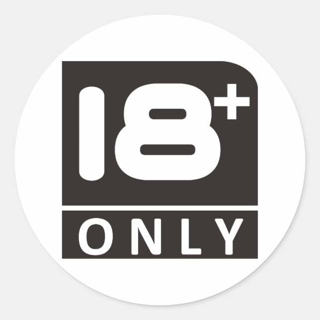 Pegatina Redonda 18 dieciocho (Anverso)