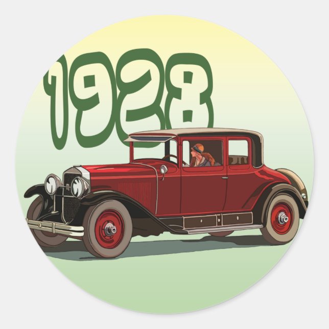 PEGATINA REDONDA 1928 (Anverso)