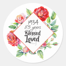 1934 85ª mujer natal - Personalizado de Rosas acuá