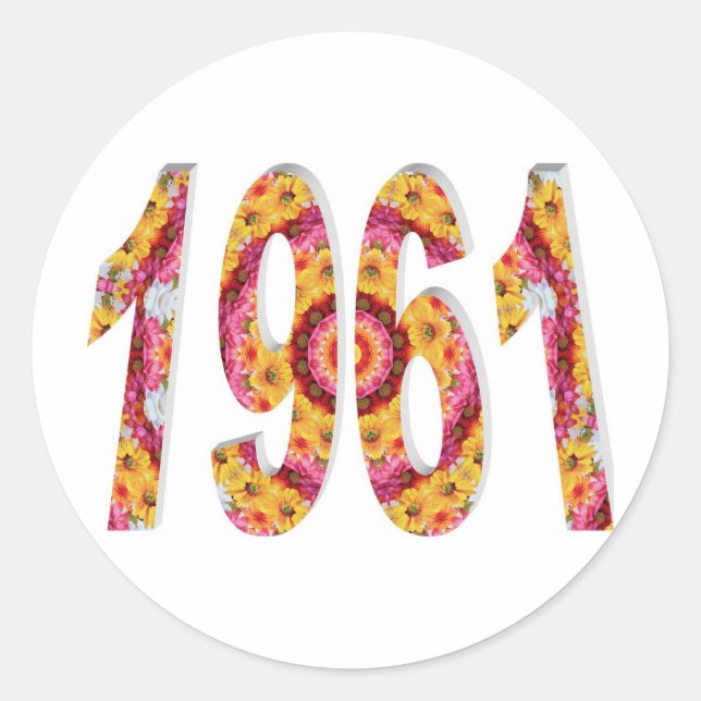 PEGATINA REDONDA 1961 (Anverso)