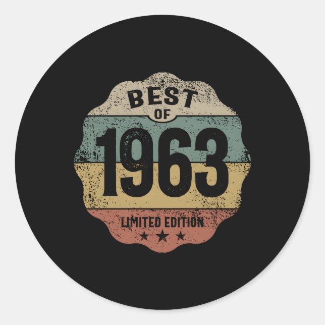 PEGATINA REDONDA 1963 60 (Anverso)