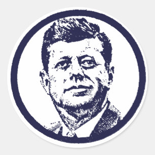 PEGATINA REDONDA 1963 JFK