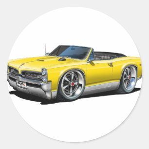 Pegatina Redonda 1966/67 GTO Amarillo convertible