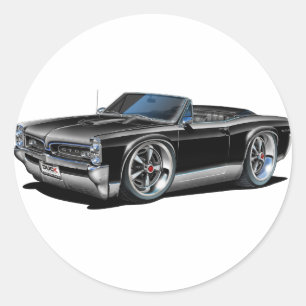 Pegatina Redonda 1966/67 GTO negro convertible