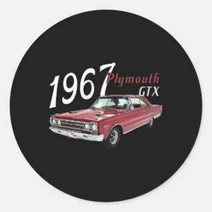 Pegatina Redonda 1967 67 Gtx 4 De Julio Americano