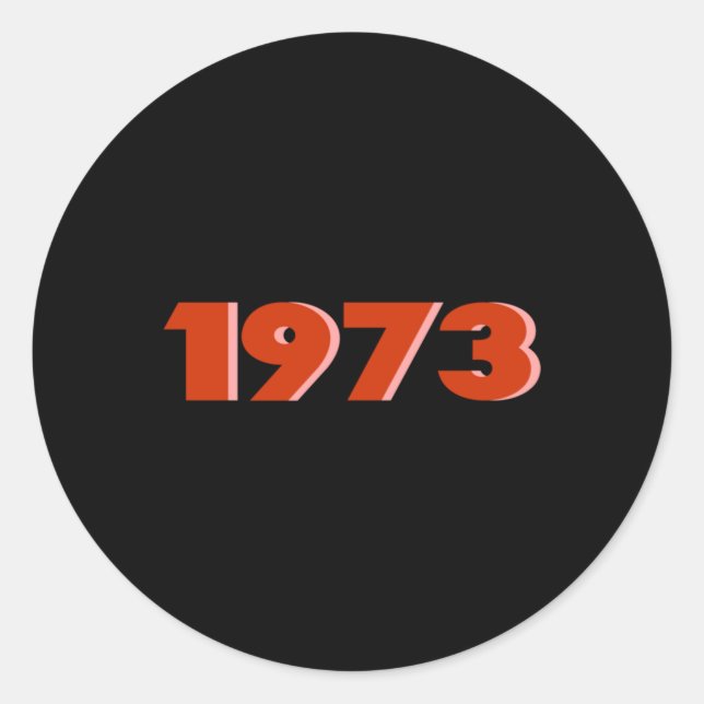 PEGATINA REDONDA 1973 (Anverso)