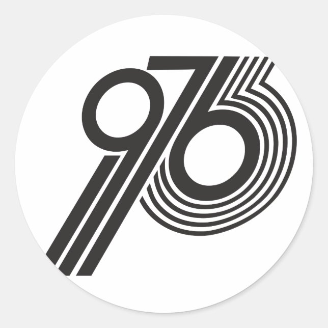 PEGATINA REDONDA 1976 (Anverso)