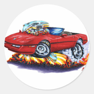 Pegatina Redonda 1984-93 Corvette Ruby Convertible