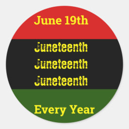 Pegatina Redonda 19 de junio