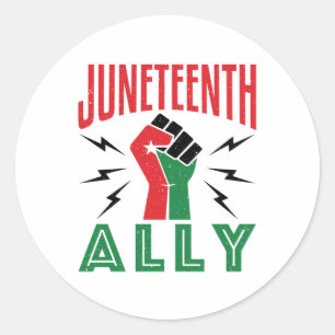 Pegatina Redonda 19 de junio Apoyo al 19 de junio