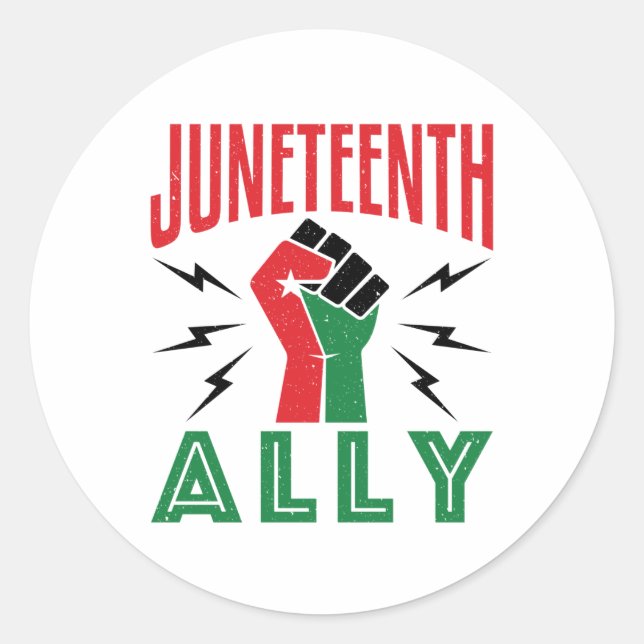 Pegatina Redonda 19 de junio Apoyo al 19 de junio (Anverso)