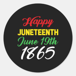 Pegatina Redonda 19 de junio de 1865